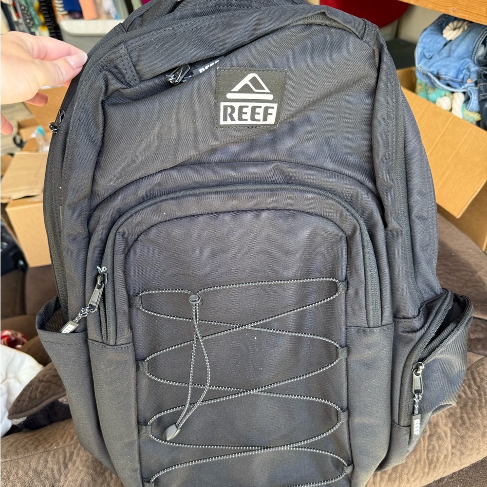New Reef Cross Shore Black Backpack Multi-Compartment Durable